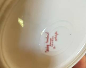 Haviland Limoges Porcelain Berry Bowl with Pink Roses