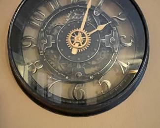 Sterling & Noble "No. 9" Skeletonized Wall Clock