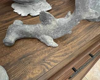 Cast Concrete Hammerhead Shark Garden Ornament