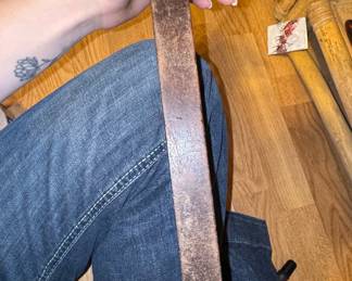 Antique Stanley Rule & Level Co. Brass-Bound Wood Level