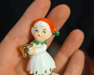 Napcoware Christmas Elf Candle Holder Figurine