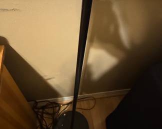 Mid-Century Yellow  Bowl Torchiere Floor Lamp