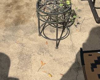 Vintage Wrought Iron Plant Stand
