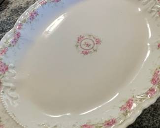 Haviland Limoges Serving Platter, Schleiger Pattern 320M