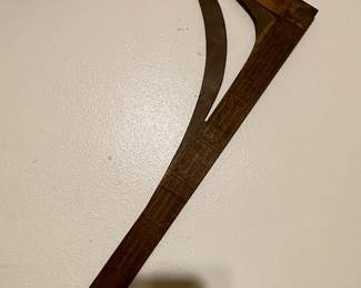 Vintage Wood and Brass Tailor's Square