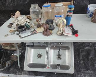 light fixtures, sink, faucets(new and used)