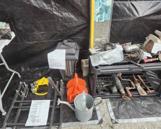 Bumper bike rack, Vintage Bug zapper, Vintage Power tools, Vintage hand tools