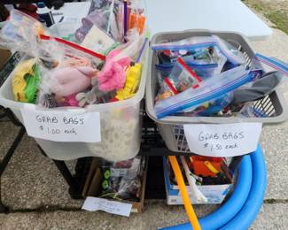 Grab bags for toddler through teens.