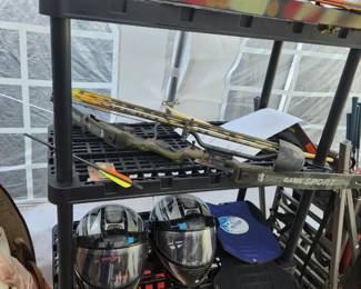 Compound bows, motorcycle helmets, paintball vest, life vests, tree climber