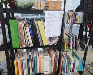 Cook books, Books, recipies, Binders, Flowers
