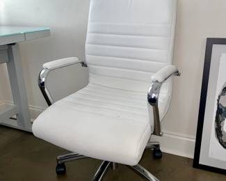 Leather desk chair
