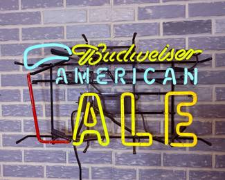 Neon Budweiser American Ale Neon - excellent working condition