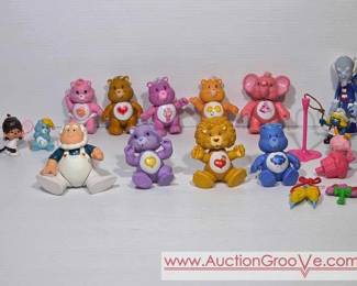 1 Care Bear Posable Figurines and a few others. Vintage Toys
