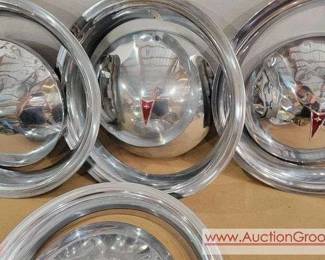 1 Set of 4  BABY MOONS Vintage 1970s Pontiac