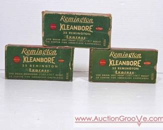 1 Vintage Remington Kleanbore. 35 Remington. Express. Ammunition