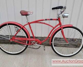 1 Vintage SCHWINN TYPHOON Red Bicycle.