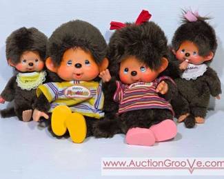1 1974 Happy Monchhichi Dolls