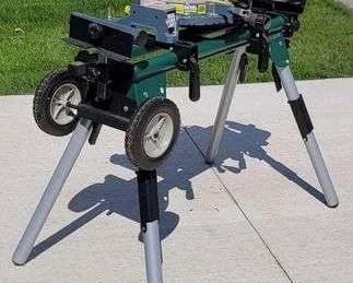 1 Masterforce Universal Folding Miter Saw Stand with Wheels