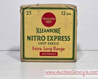 1 Vintage Remington Kleanbore Nitro Express Shot Shells
