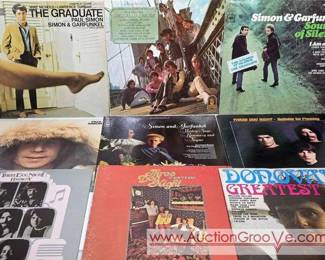 1 Fourteen Vinyl Records. Simon  Garfunkel, Three Dog Night, John Denver and More