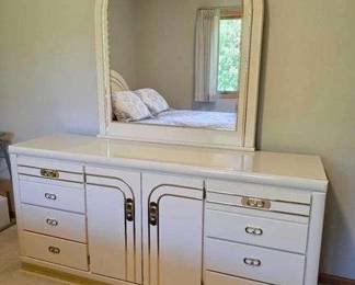 1 6  Drawer 2 Door Art Deco Dresser