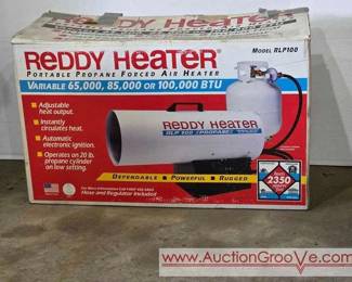 1 Ready Heater. Portable Propane Forced Air Heater