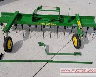 1 JOHN DEERE 56 inch Frontmount lawn dethatcher scarifier