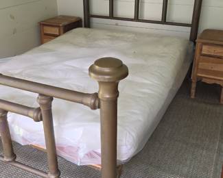Old brass bed