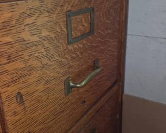 Oak file cabinet