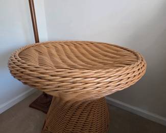 Wicker end table