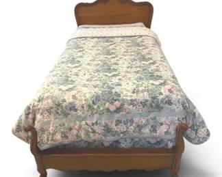 Vintage French ProvincialStyle Twin Bed 1 Mattress Bedding Optional