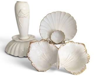 Lenox GoldRimmed Porcelain Dishes Vase