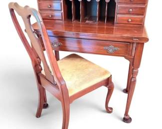Ethan Allen FoldOut Writing Desk w Chair