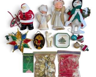 Vintage Christmas Tree Toppers, Ornament Hangers, ClipOn Candle Holders, and More