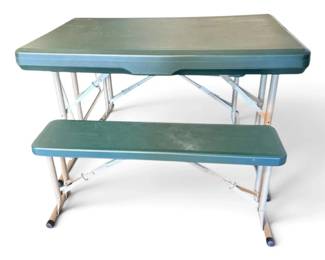 Lifetime Foldable Picnic Table With Matching Benches