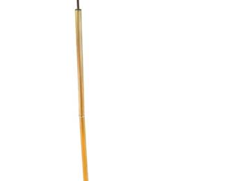 Vintage Brass Clamshell Floor Lamp 47 Tall