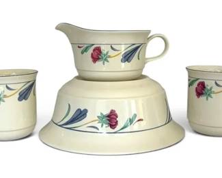 Lenox Chinastone Poppies On Blue Dish Set