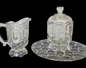 L.E. Smith Moon Stars Clear Glassware