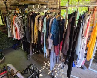 (3) Large Racks of Ladies Clothing!