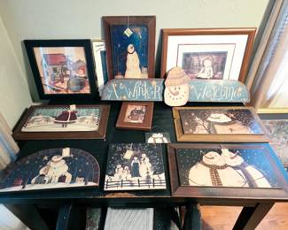 Fun Wall art, Snowmen pictures!