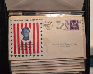 Lots of vintage Lincoln 1st day covers