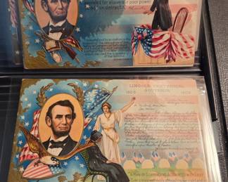Lots of Vintage & Antique Lincoln Postcards