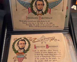 Lots of Vintage & Antique Lincoln Postcards