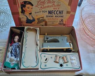 Childs Toy Sewing Machine in box