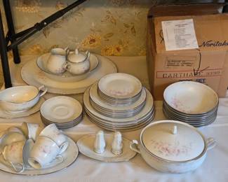 Noritake Carthage pattern Fine China ( Service for 8 with serving pieces)