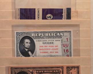 Republican National Convention Tickets 1952 & 1908