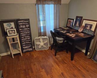Vintage Desk and Chair and more Artwork!