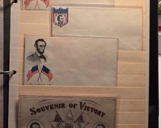 19thc Civil War Period Patriotic Envelops