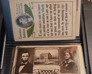 Lots of Vintage & Antique Lincoln Postcards