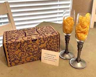 SET OF 2 BRIGHTON CHAMPAGNE FLUTES
